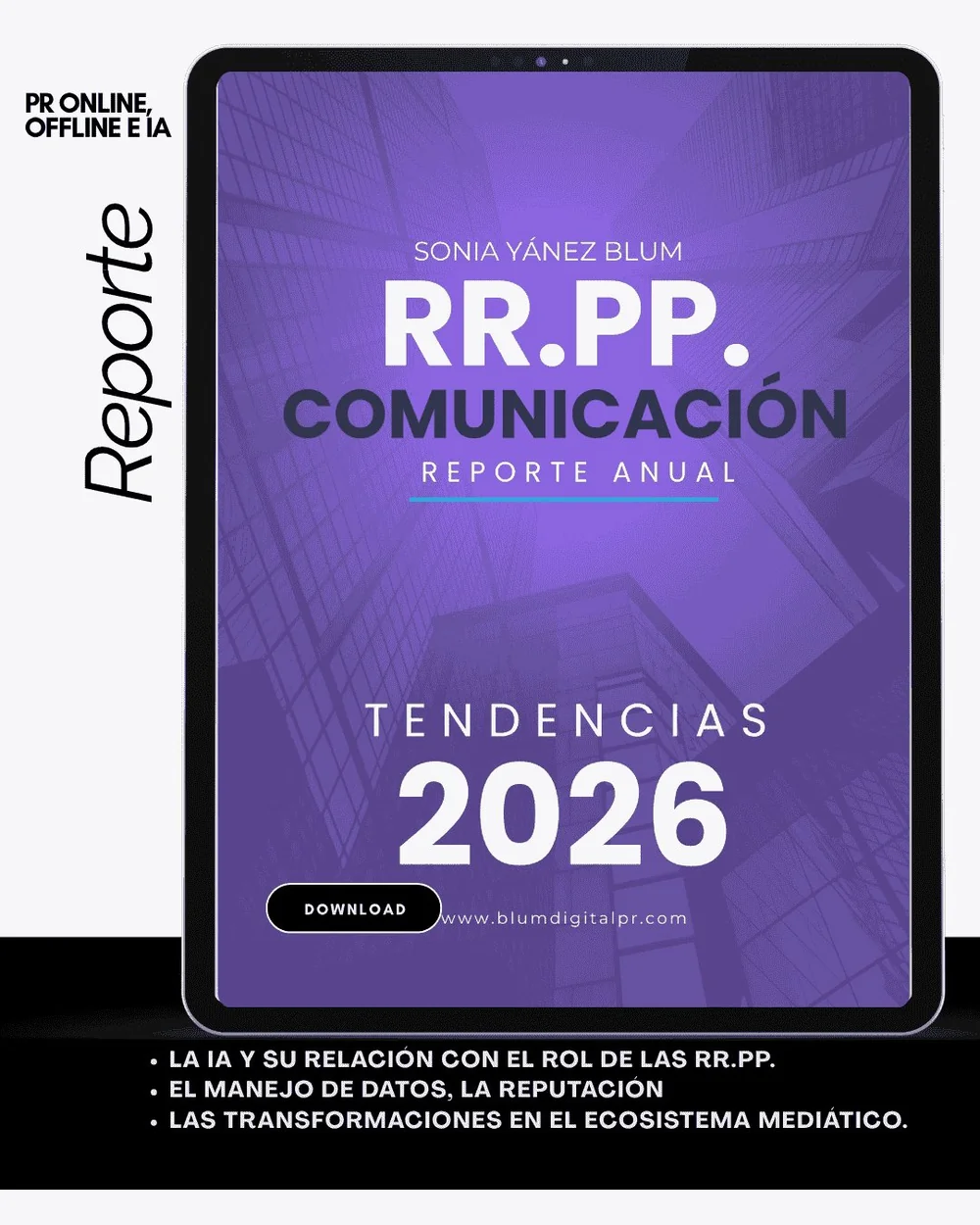 Reporte de Tendencias RRPP 2026 · Blum Digital PR